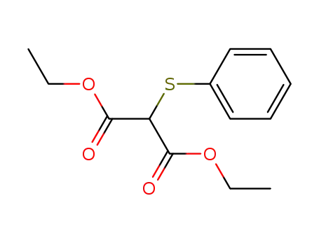 Molecular Structure of 14064-08-5 (diethyl 2-phenylsulfanylpropanedioate)