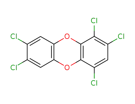 Molecular Structure of 58802-08-7 (1,2,4,7,8-PENTACHLORODIBENZO-P-DIOXIN)