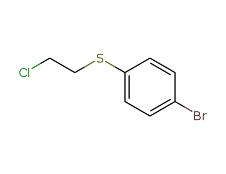 Molecular Structure of 16181-14-9 (1-bromo-4-[(2-chloroethyl)sulfanyl]benzene)