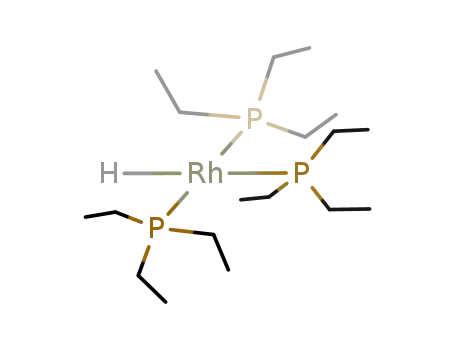 Molecular Structure of 75070-85-8 (rhodium hydrido (PEt<sub>3</sub>)3 complex)