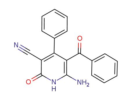 Molecular Structure of 932021-64-2 (6-amino-5-benzoyl-2-oxo-4-phenyl-1,2-dihydropyridine-3-carbonitrile)