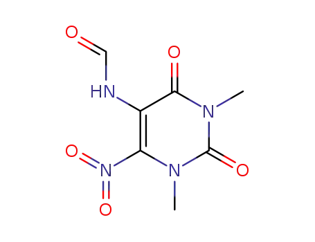 Molecular Structure of 624734-82-3 (<i>N</i>-(1,3-dimethyl-6-nitro-2,4-dioxo-1,2,3,4-tetrahydro-pyrimidin-5-yl)-formamide)