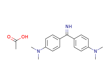 acetic acid; 4-(4-dimethylaminobenzenecarboximidoyl)-N,N-dimethyl-aniline