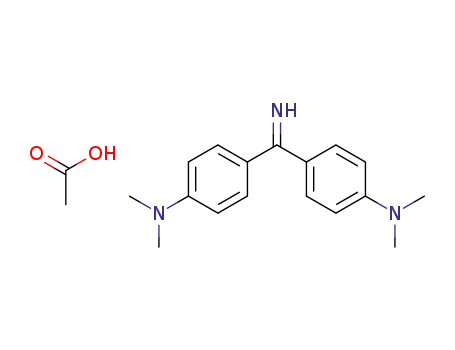 Molecular Structure of 5089-20-3 (4,4'-carbonimidoylbis[N,N-dimethylaniline] acetate)