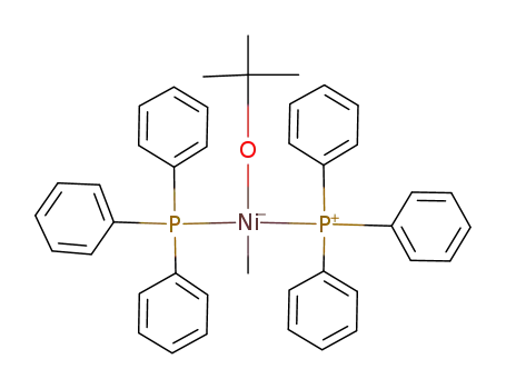 Molecular Structure of 106828-39-1 (bis(triphenylphosphine)-t-butoxy(methyl)nickel)
