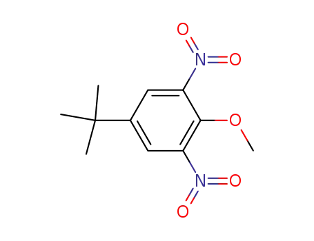 Molecular Structure of 77055-30-2 (4-tert-Butyl-2,6-dinitroanisole)