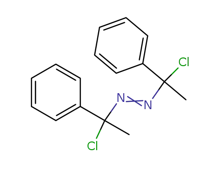 Molecular Structure of 19727-23-2 (Diazene, bis(1-chloro-1-phenylethyl)-)