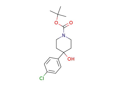 Molecular Structure of 235109-63-4 (1-N-BOC-4-(4-CHLOROPHENYL)-4-HYDROXYPIPERIDINE)