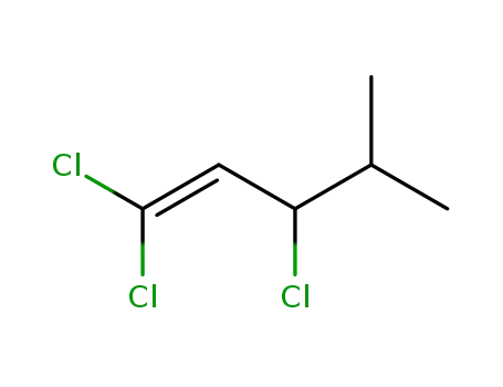 Molecular Structure of 65696-60-8 (1-Pentene, 1,1,3-trichloro-4-methyl-)