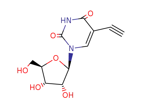 Molecular Structure of 69075-42-9 (5-Ethynyl Uridine)
