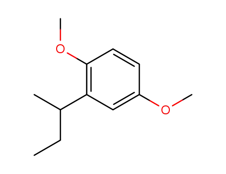 Molecular Structure of 13620-78-5 (Benzene, 1,4-dimethoxy-2-(1-methylpropyl)-)