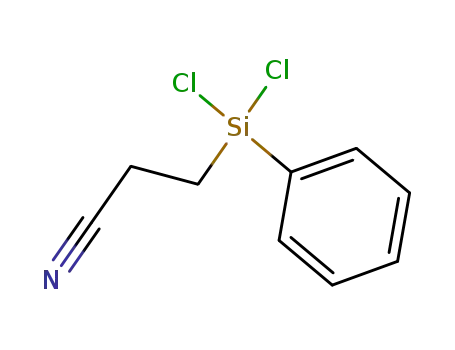 Molecular Structure of 1077-57-2 (3-(dichlorophenylsilyl)propiononitrile)