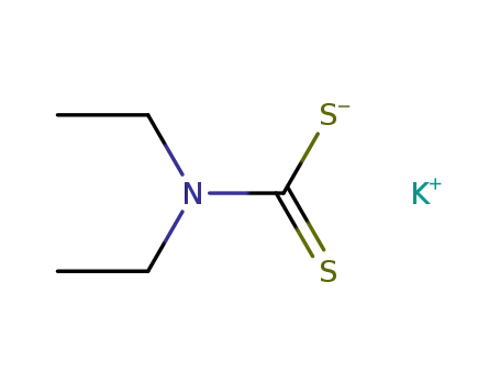 Molecular Structure of 3699-30-7 (potassium diethyldithiocarbamate)