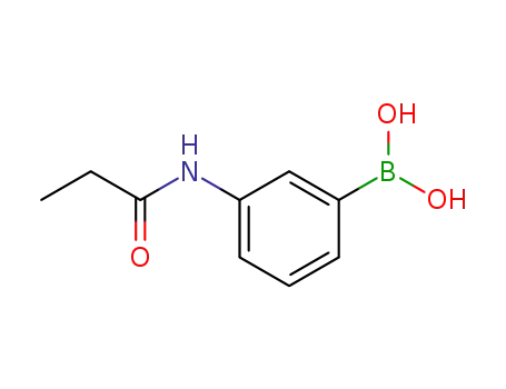 Molecular Structure of 153853-43-1 (3-propionamidophenylboronic acid)