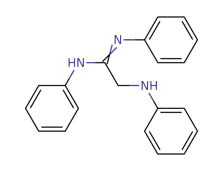 Molecular Structure of 14181-81-8 ((1Z)-2-ANILINO-N,N''-DIPHENYLETHANIMIDAMIDE)
