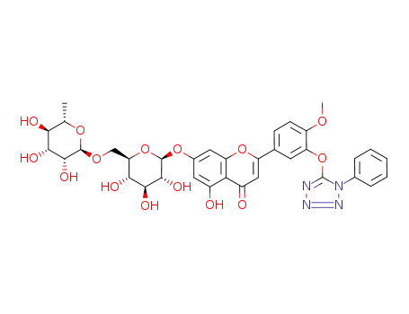 Molecular Structure of 771480-96-7 (3'-O-(1-phenyltetrazol-5-yl)diosmin)