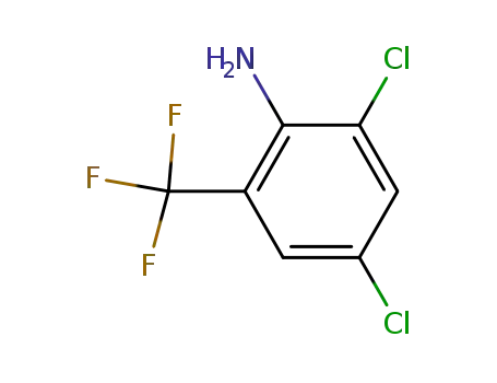Molecular Structure of 62593-17-3 (2-AMINO-3,5-DICHLOROBENZOTRIFLUORIDE)