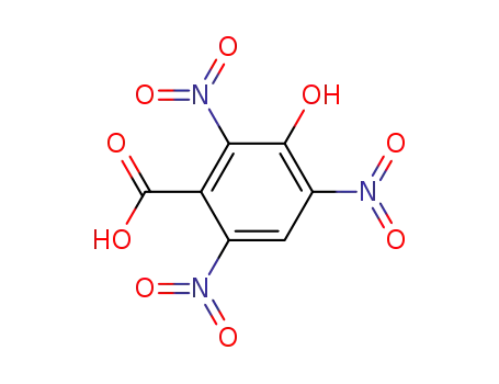 Molecular Structure of 33927-45-6 (Benzoic acid, 3-hydroxy-2,4,6-trinitro-)