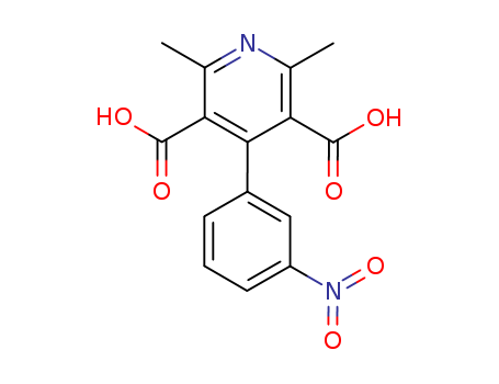 88434-68-8,2,6-dimethyl-4-(3-nitrophenyl)pyridine-3,5-dicarboxylic acid,2,6-Dimethyl-4-(3-nitrophenyl)pyridine-3,5-dicarboxylicacid