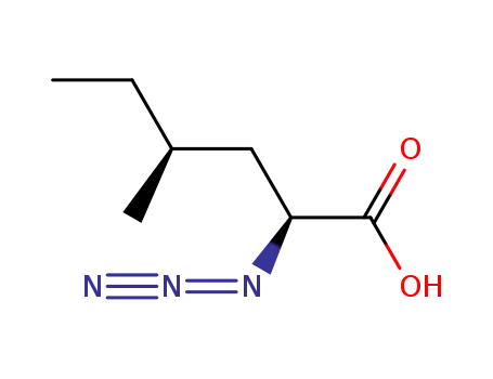 Molecular Structure of 221292-86-0 ((2S,4S)-2-Azido-4-methyl-hexanoic acid)