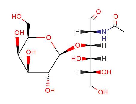 Molecular Structure of 3554-90-3 (BETA-D-GAL-[1->3]-D-GALNAC)