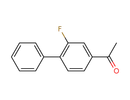 Molecular Structure of 42771-79-9 (1-(2-fluoro[1,1'-biphenyl]-4-yl)ethan-1-one)