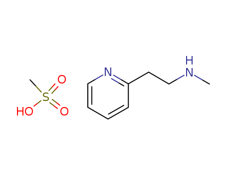 54856-23-4,Betahistine mesylate,methanesulfonic acid; N-methyl-2-pyridin-2-yl-ethanamine;Prestwick_838;Betahistine mesilate;Suzutolon (TN);Suzutolon;Betahistine mesilate (JP14);Betahistine Dimesilate;2-(ethylammonio)-N-methylpyridinium dimethanesulphonate;N-METHYL-2-PYRIDINE ETHANAMINE DIMETHANESULFONATE;
