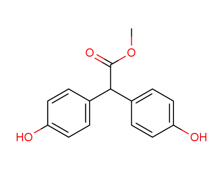 Molecular Structure of 5129-00-0 (methyl bis(4-hydroxyphenyl)acetate)