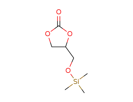 Molecular Structure of 864079-61-8 (4-(((trimethylsilyl)oxy)methyl)-1,3-dioxolan-2-one)