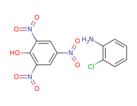 Molecular Structure of 10530-55-9 (Benzenamine, 2-chloro-, compd. with 2,4,6-trinitrophenol (1:1))