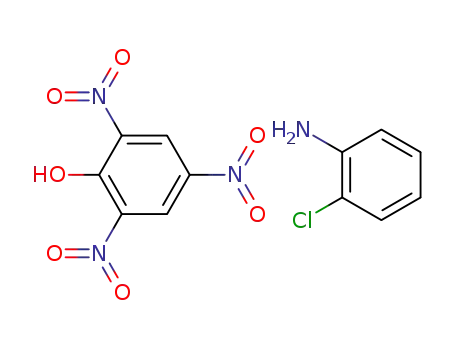 Molecular Structure of 10530-55-9 (Benzenamine, 2-chloro-, compd. with 2,4,6-trinitrophenol (1:1))