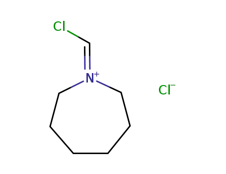 Molecular Structure of 58570-32-4 (1-(chloromethylene)hexahydro-1H-azepinium chloride)