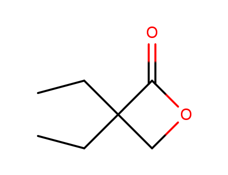 Molecular Structure of 1955-43-7 (2-Oxetanone, 3,3-diethyl-)