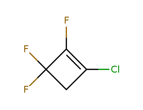 Molecular Structure of 694-62-2 (1-CHLORO-2,3,3-TRIFLUOROCYCLOBUTENE)