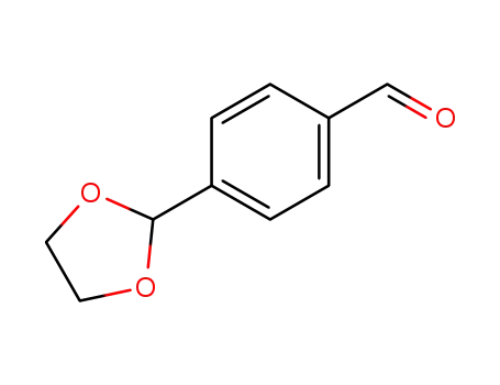 Molecular Structure of 40681-88-7 (Benzaldehyde,4-(1,3-dioxolan-2-yl)-)