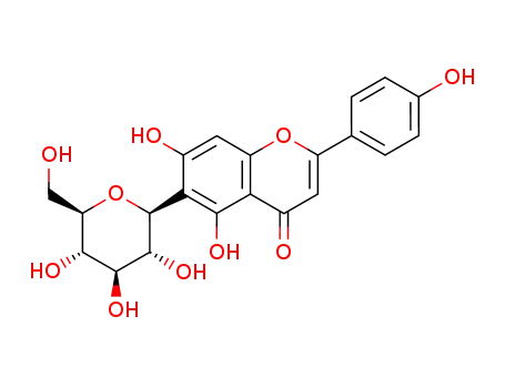 Molecular Structure of 29702-25-8 (ISOVITEXIN)