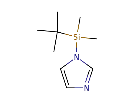 Molecular Structure of 54925-64-3 (TERT-BUTYLDIMETHYLSILYLIMIDAZOLE)