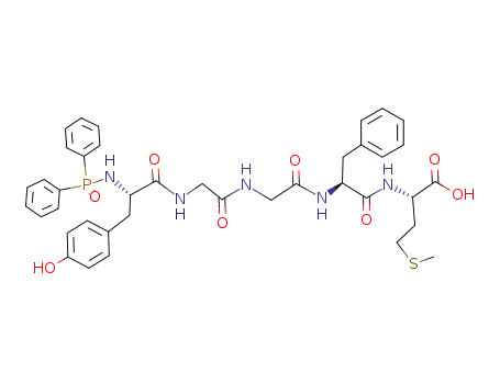 Molecular Structure of 148715-90-6 (N-(diphenylphosphinoyl)tyrosylglycylglycylphenylalanylmethionine)