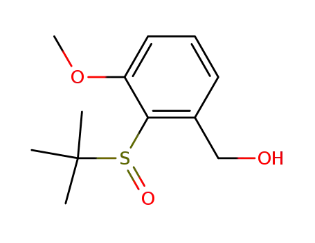 Molecular Structure of 1026136-92-4 (2-tert-butylsulfinyl-3-methoxyphenylmethanol)