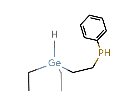Molecular Structure of 82312-33-2 (2-(diethylgermyl)-1-(phenylphosphino)ethane)