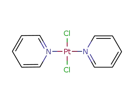Molecular Structure of 15227-42-6 (CIS-DICHLOROBIS(PYRIDINE)PLATINUM(II))