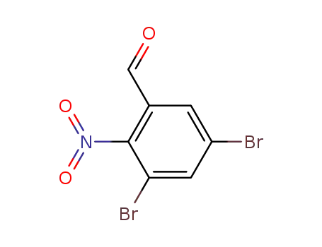 Molecular Structure of 861787-48-6 (3,5-dibromo-2-nitro-benzaldehyde)