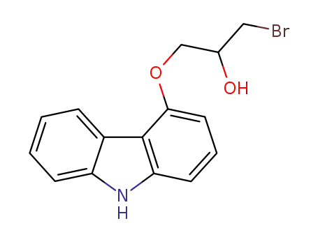 Molecular Structure of 1187921-94-3 (1-(9H-carbazol-4-yloxy)-3-bromopropan-2-ol)