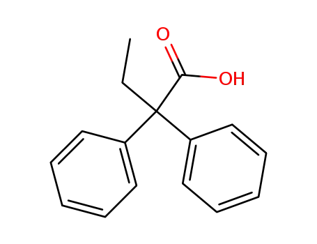 Molecular Structure of 4226-57-7 (2,2-diphenylbutyric acid)