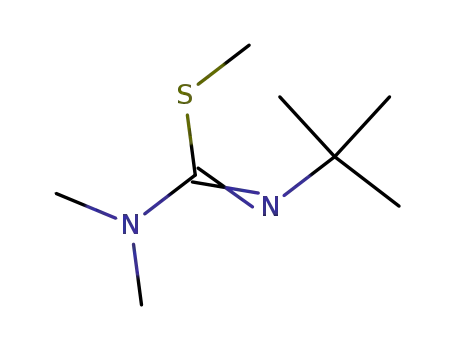 Molecular Structure of 66661-88-9 (3-tert-Butyl-1,1,2-trimethyl-isothiourea)