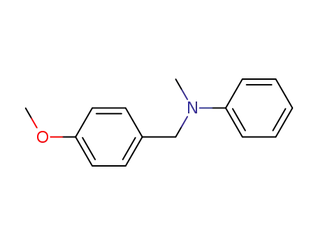 Molecular Structure of 37931-52-5 (4-methoxy-N-methyl-N-phenylbenzenemethanamine)