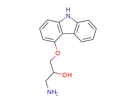 Molecular Structure of 143412-40-2 ((S)-1-AMINO-3-(9H-CARBAZOL-4-YLOXY)-2-PROPANOL)