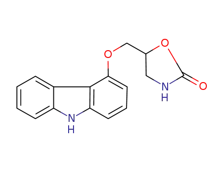 Molecular Structure of 1218777-33-3 (5-((9H-carbazol-4-yloxy)methyl)-oxazolidin-2-one)