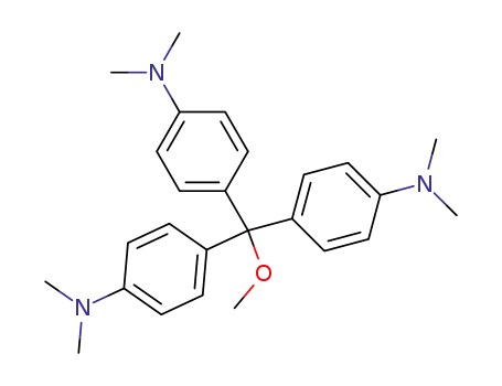 Molecular Structure of 32582-44-8 (tris-(4-dimethylamino-phenyl)-methoxy-methane)