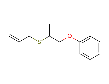 Molecular Structure of 94953-10-3 (Benzene, [2-(2-propenylthio)propoxy]-)